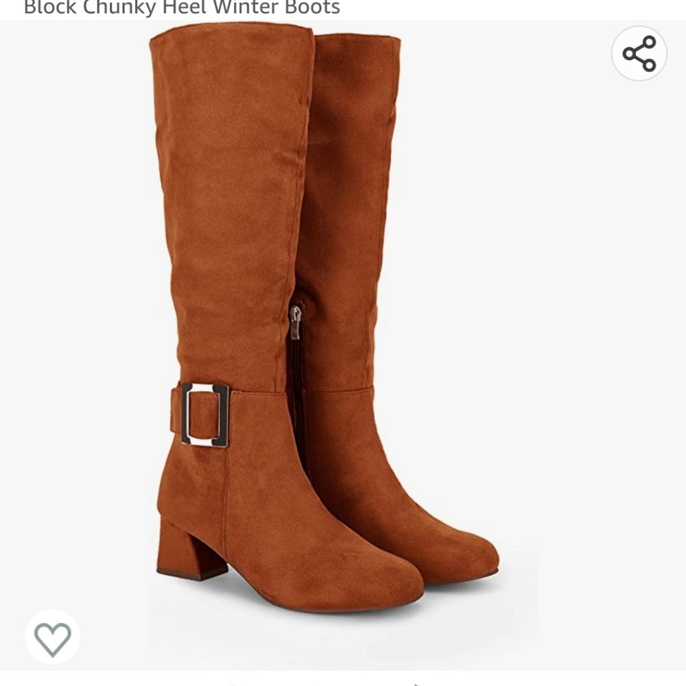 Tall faux-suede boots